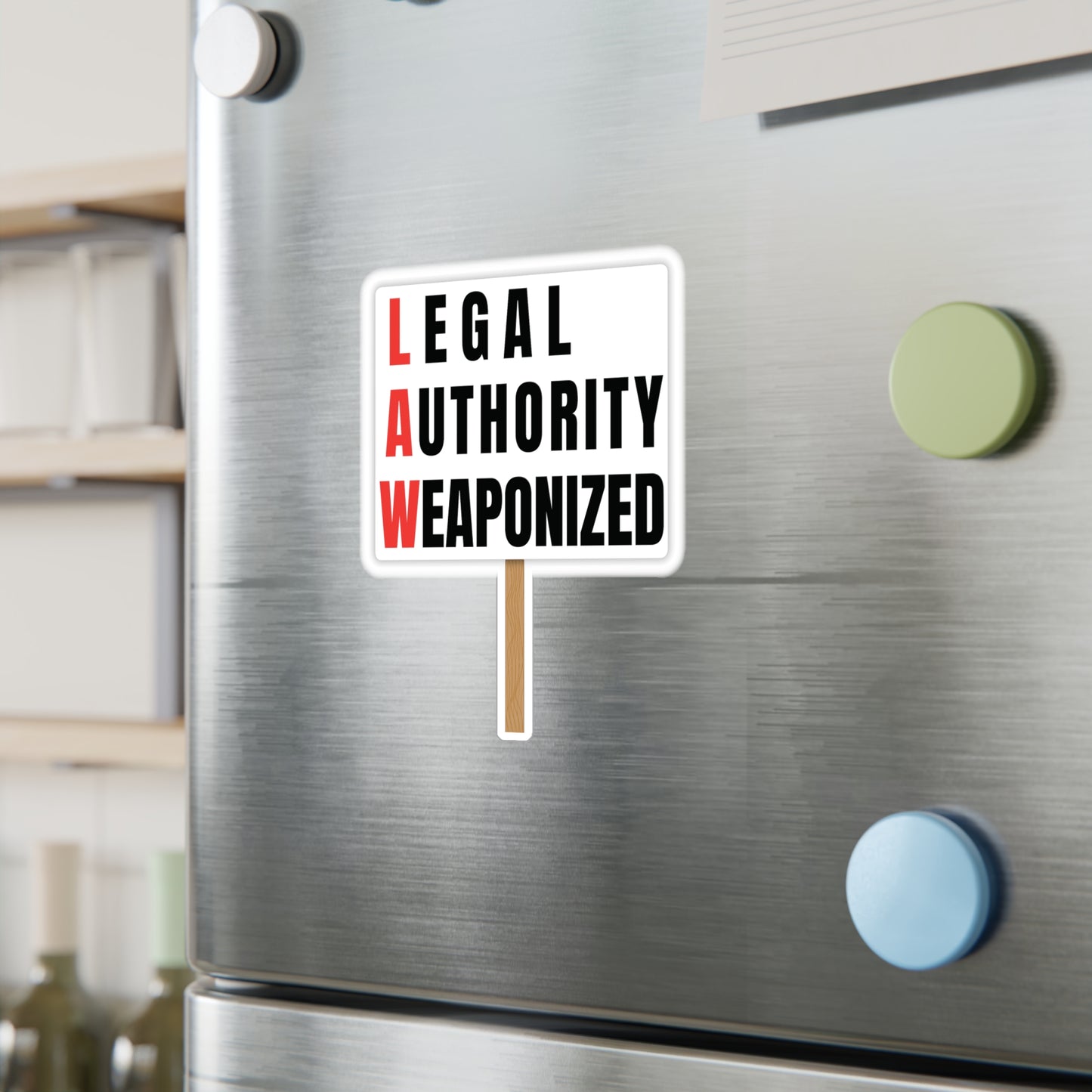 L.A.W. — "Legal Authority Weaponized" Vinyl Decal