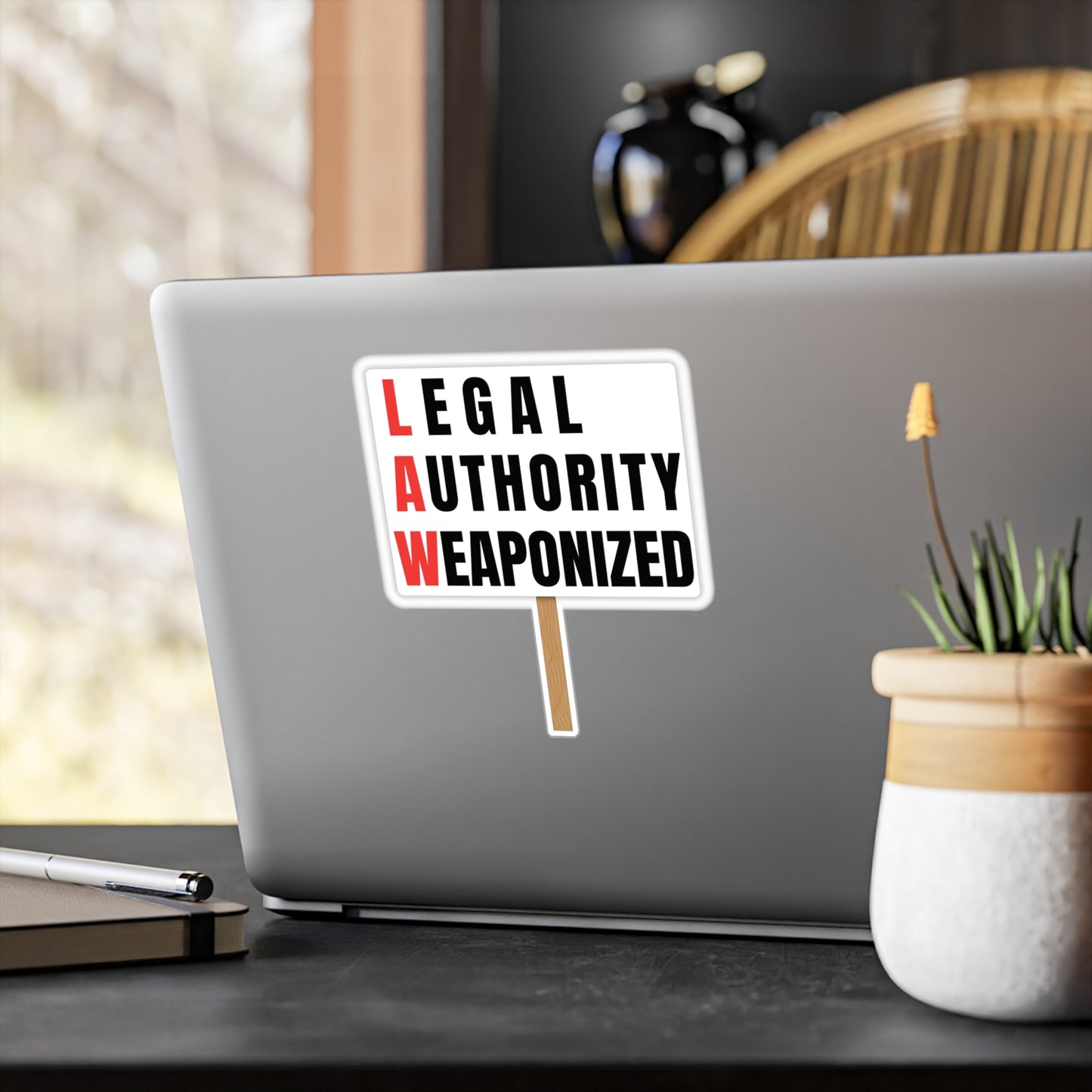 L.A.W. — "Legal Authority Weaponized" Vinyl Decal