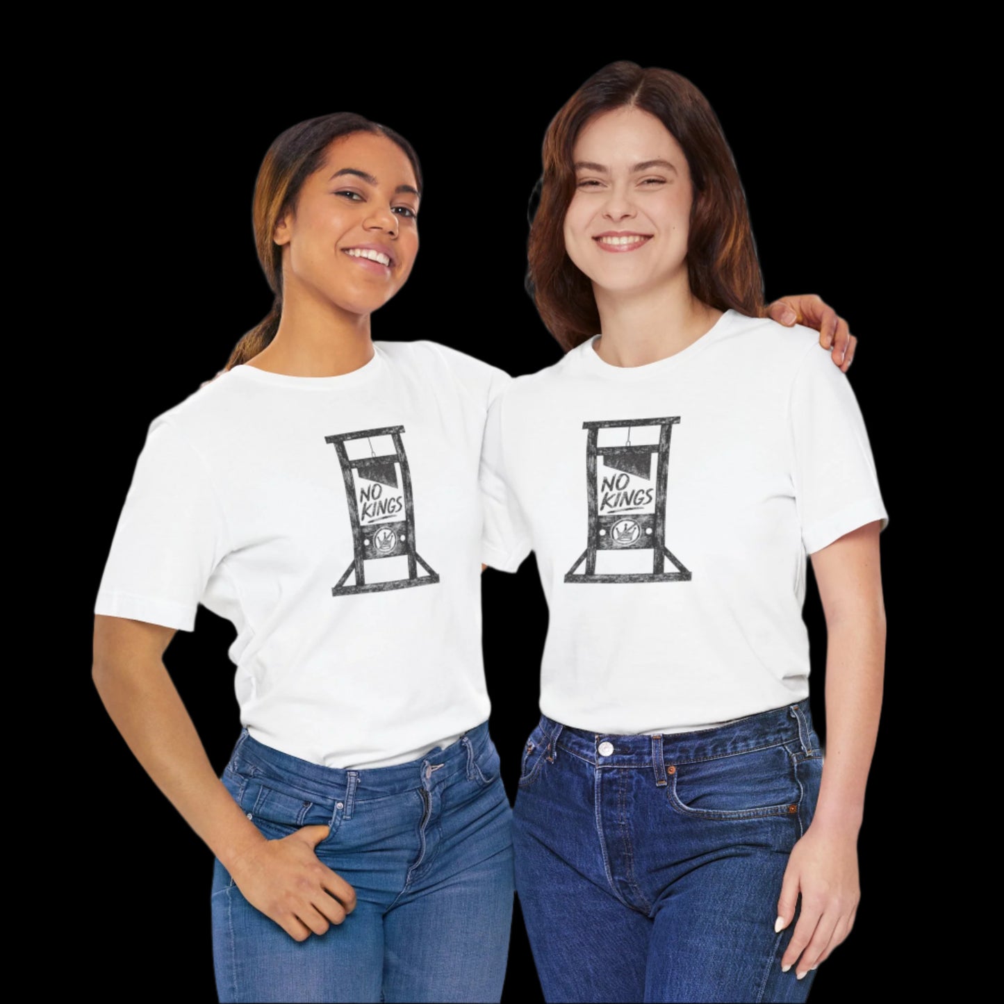 "No Kings" Guillotine Edition Protest T-Shirt