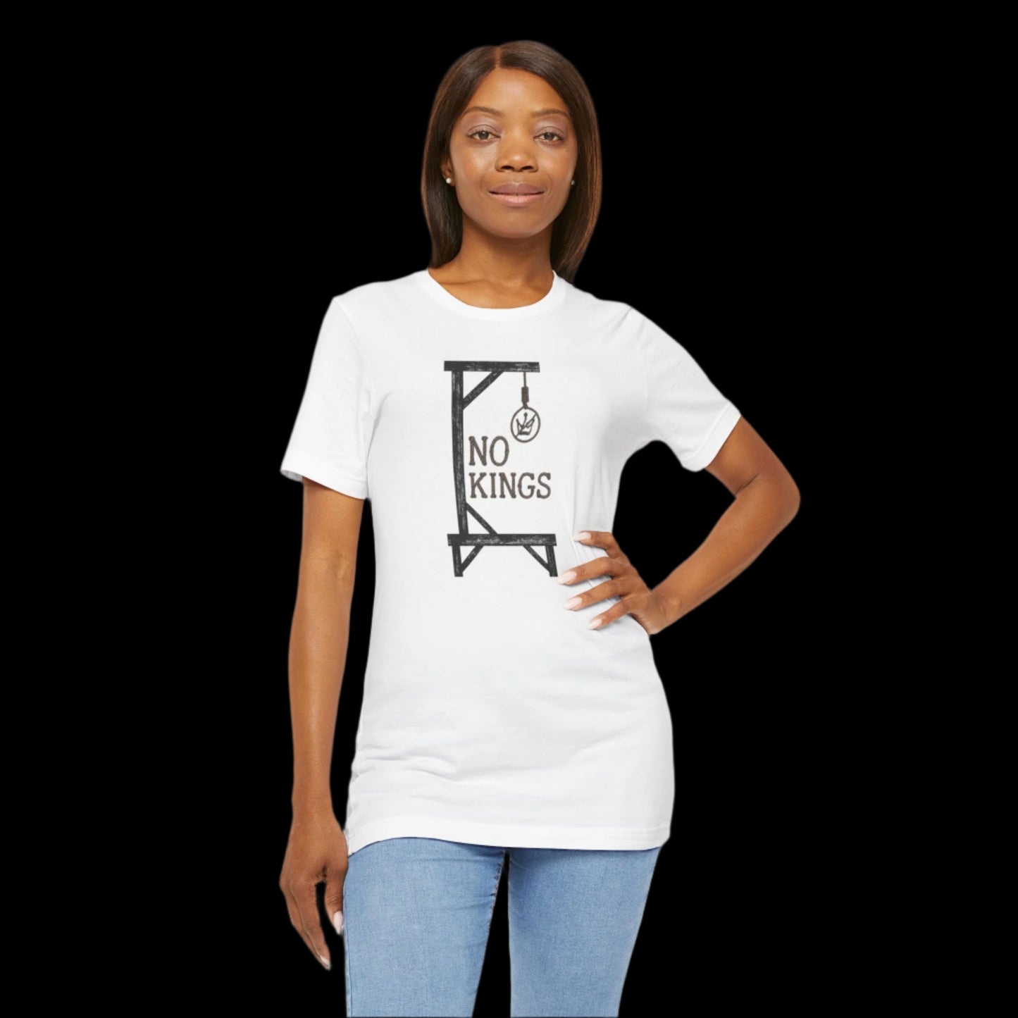 "No Kings" Gallows Rope Edition Protest T-Shirt