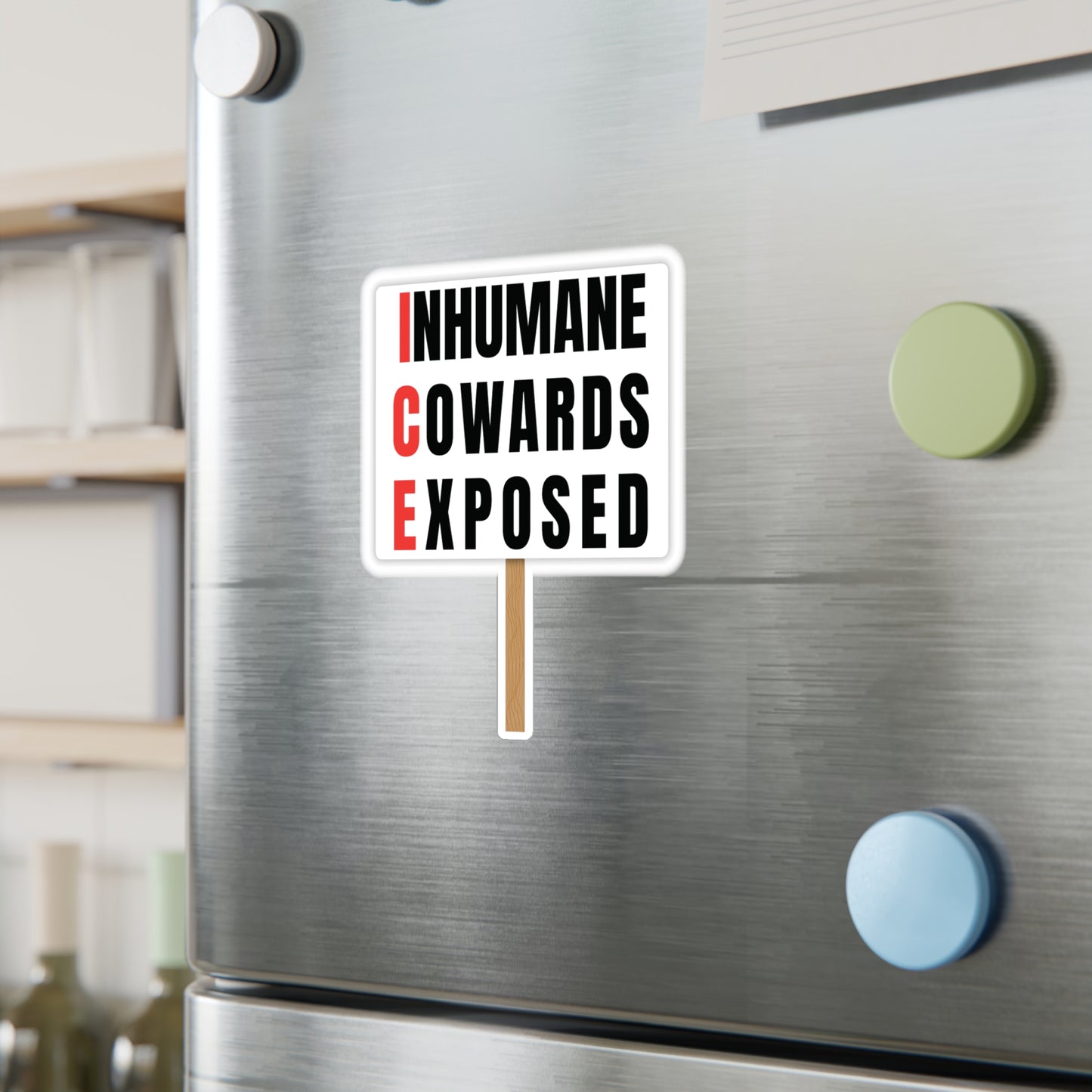 I.C.E. — "Inhumane Cowards Exposed" Vinyl Decal
