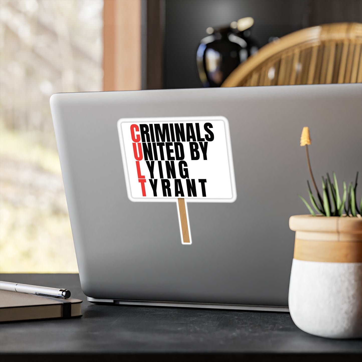 C.U.L.T. — "Criminals United by Lying Tyrant" Vinyl Decal