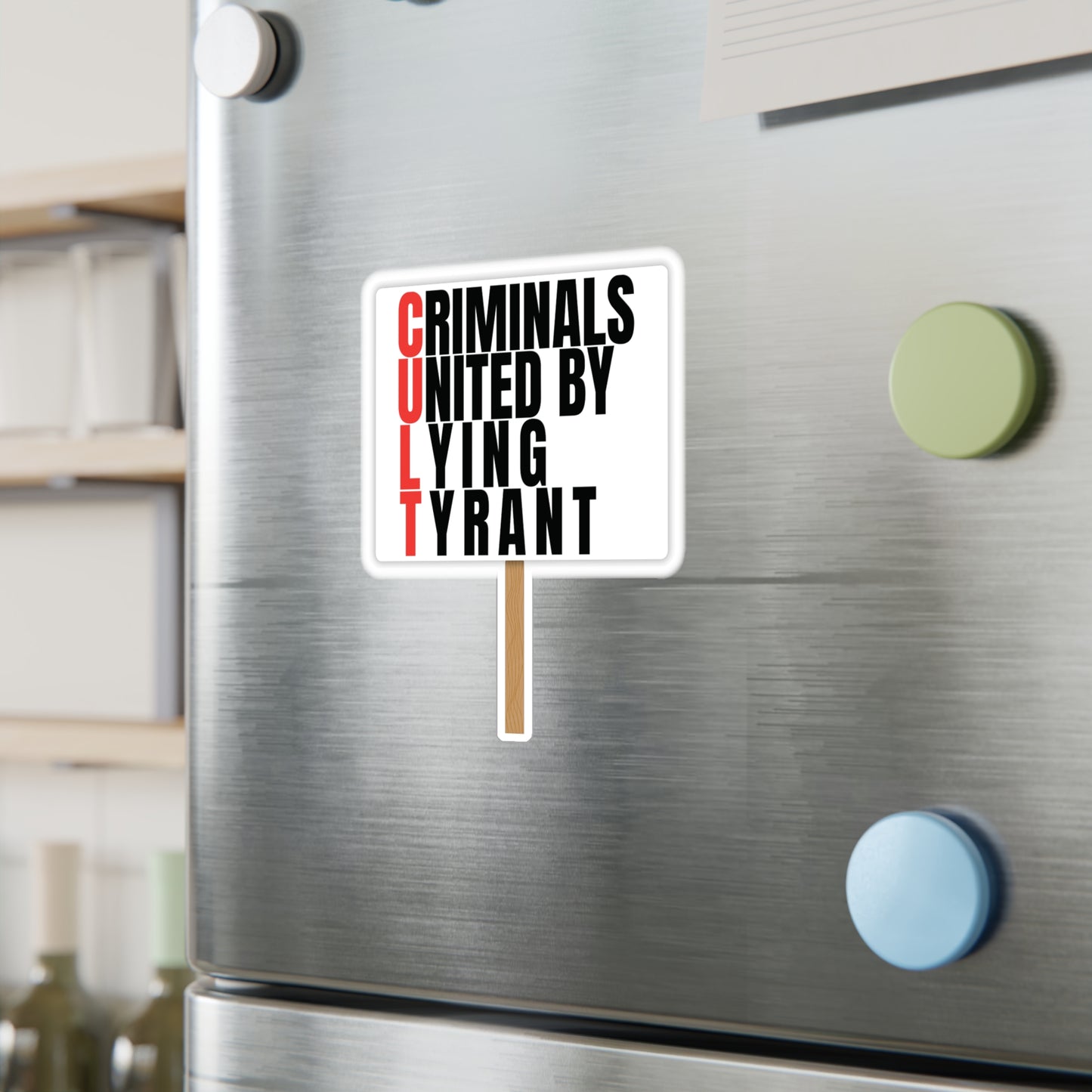 C.U.L.T. — "Criminals United by Lying Tyrant" Vinyl Decal