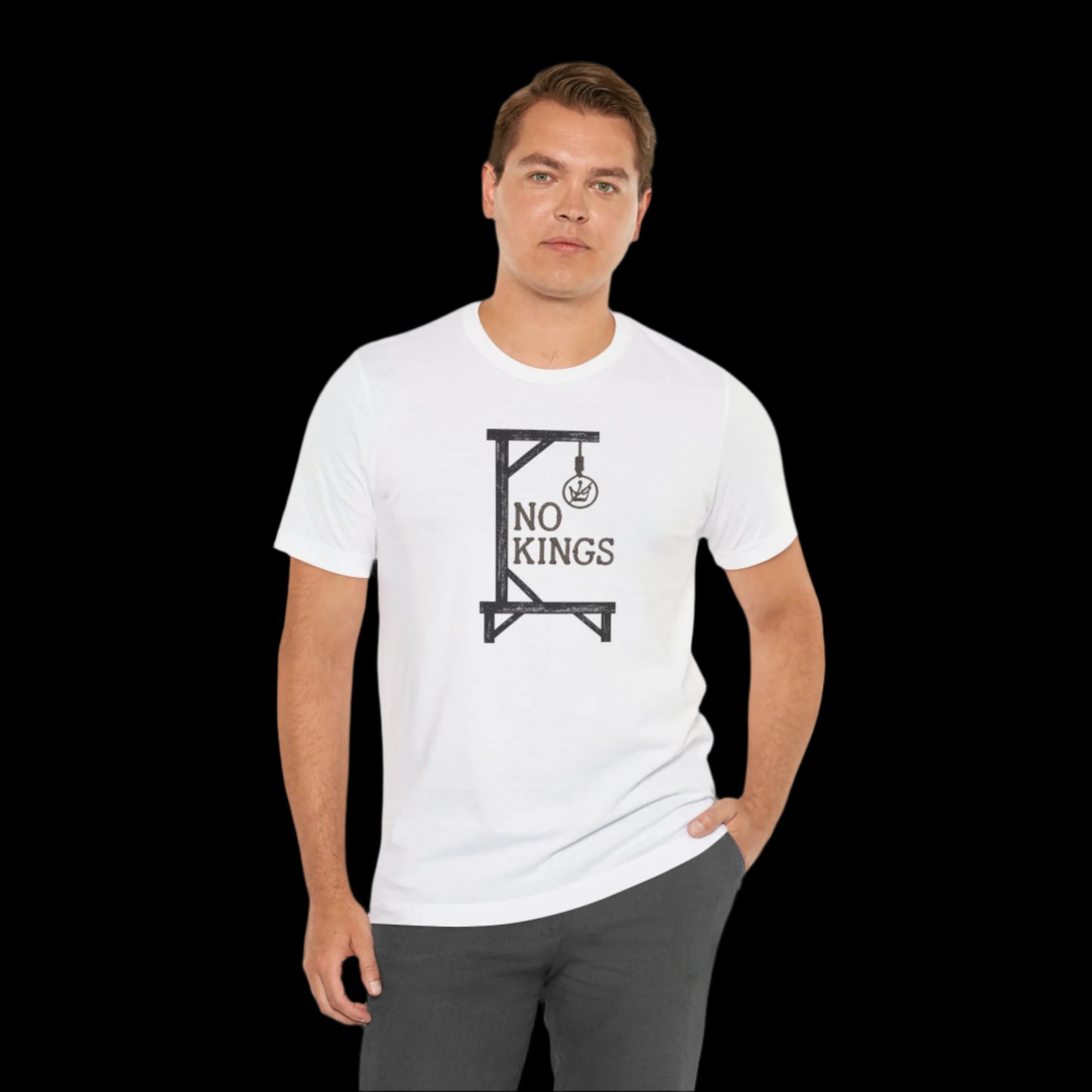 "No Kings" Gallows Rope Edition Protest T-Shirt