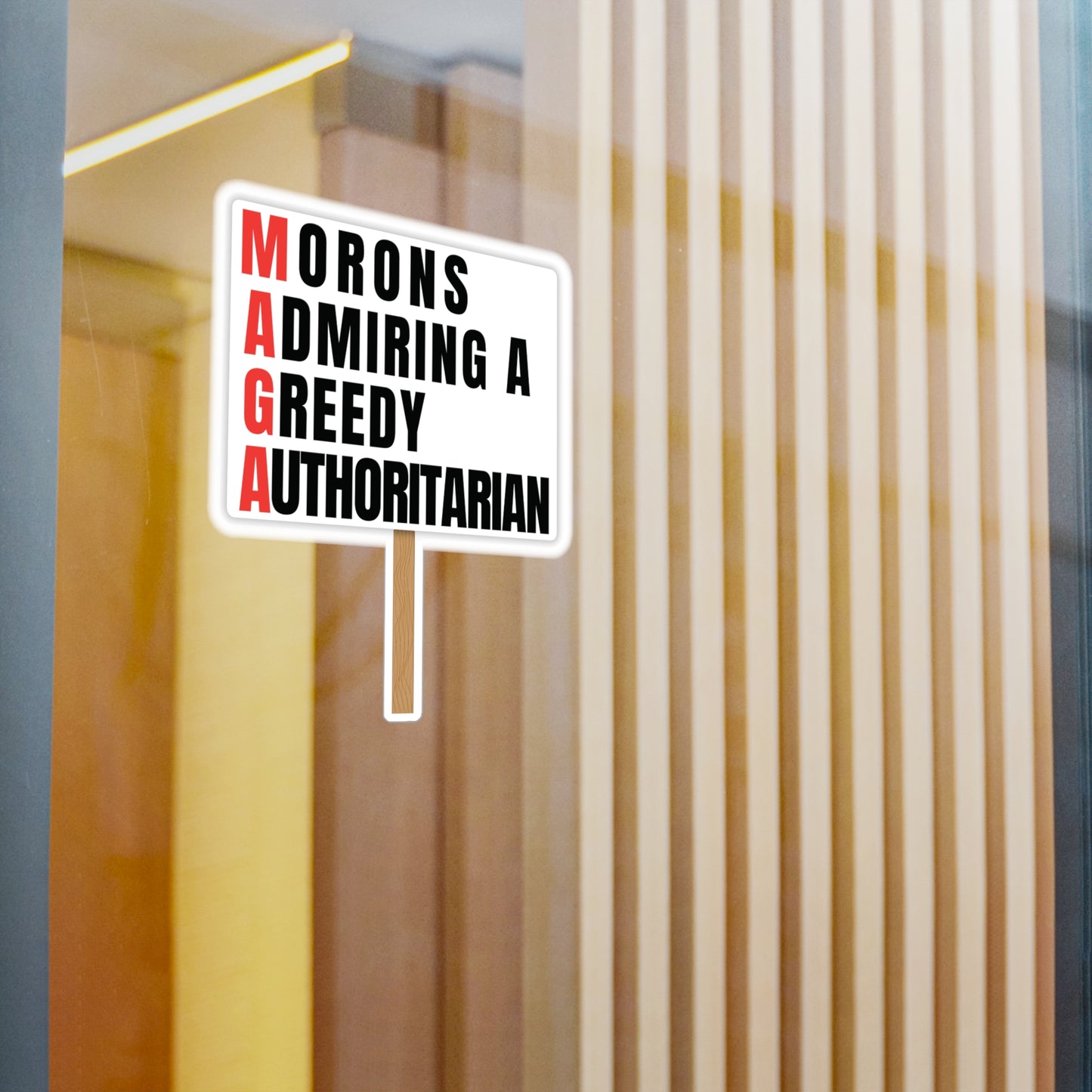 M.A.G.A. — "Morons Admiring a Grifting Authoritarian" Vinyl Decal